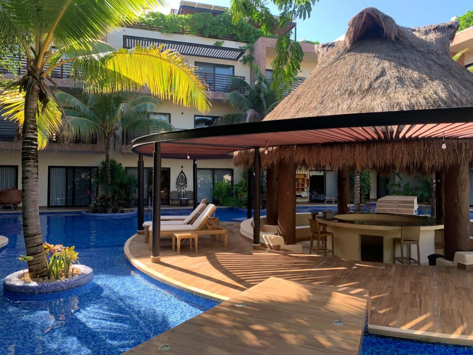 Casa De Lujo Ka'An Maya Acceso Swimup A La Piscina Tulum Ngoại thất bức ảnh